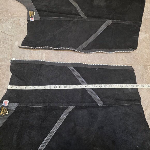 vintage Vanson Leathers Motorcycle Chaps Men small women large - Picture 12 of 15